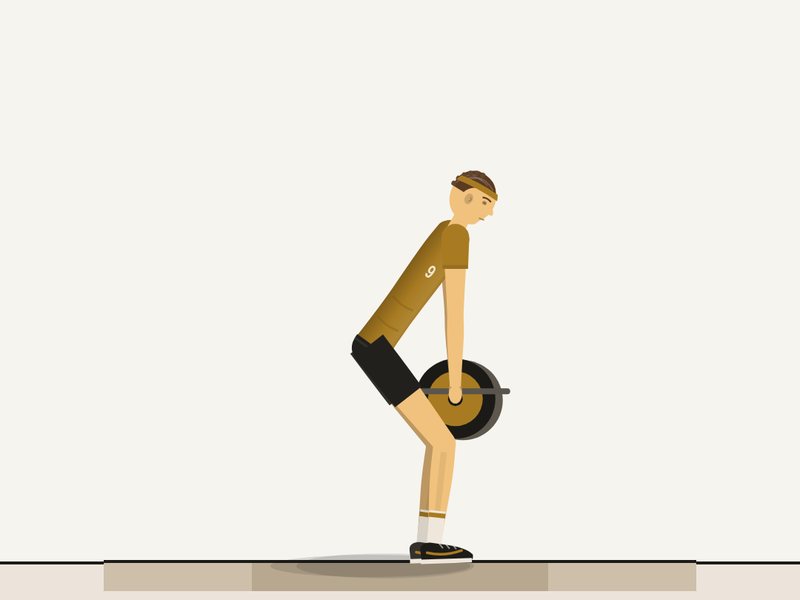 Illustration of an athlete lifting a trap bar